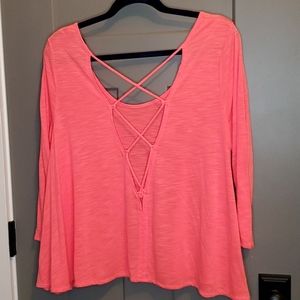 American Eagle sexy, open back blouse sz L NWOT